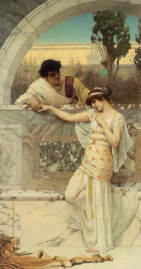 John William Godward Yes or No oil painting image